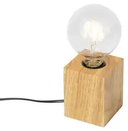 Favi Lampă de masă țară lemn natural - Bloc Ofertă