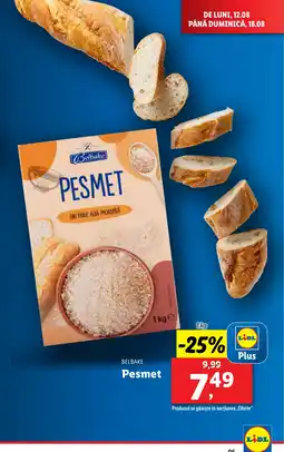 Lidl BELBAKE Pesmet Ofertă