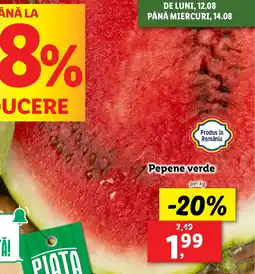 Lidl Pepene verde Ofertă