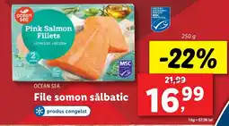 Lidl OCEAN SEA File somon sălbatic Ofertă
