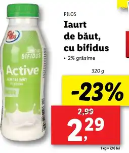Lidl PILOS Iaurt de băut, cu bifidus Ofertă