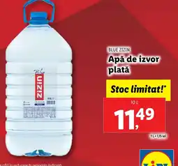 Lidl BLUE ZIZIN Apă de izvor plată Ofertă