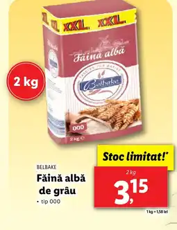 Lidl BELBAKE Făină albă de grâu Ofertă