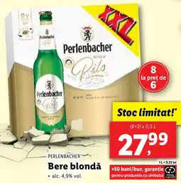 Lidl PERLENBACHER Bere blondǎ Ofertă