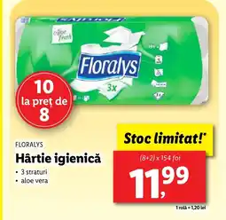 Lidl FLORALYS Hârtie igienică Ofertă