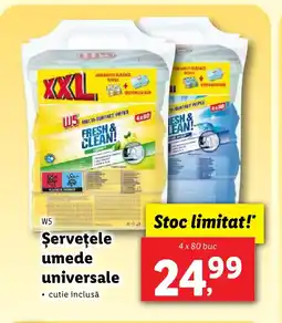Lidl W5 Şerveţele umede universale Ofertă
