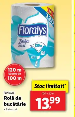 Lidl FLORALYS Rolă de bucătărie Ofertă