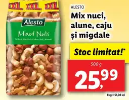 Lidl ALESTO Mix nuci, alune, caju şi migdale Ofertă