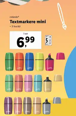 Lidl Textmarkere mini Ofertă