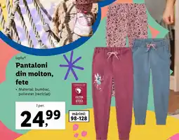 Lidl Pantaloni din molton, fete Ofertă