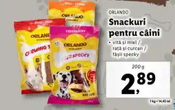 Lidl ORLANDO Snackuri pentru câini Ofertă