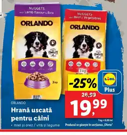 Lidl ORLANDO Hrană uscată pentru câini Ofertă