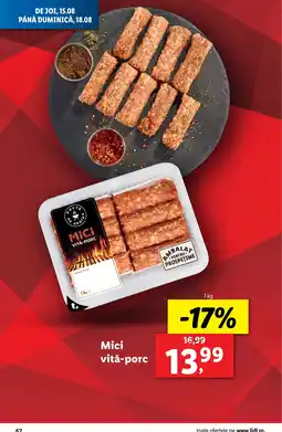 Lidl Mici vită-porc Ofertă