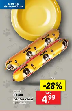 Lidl ORLANDO Salam pentru câini Ofertă