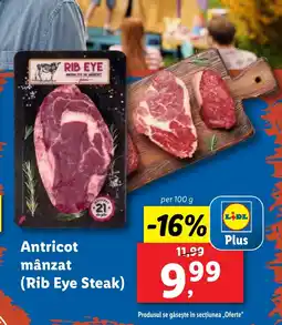 Lidl Antricot mânzat (Rib Eye Steak) Ofertă