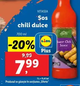 Lidl VITASIA Sos chili dulce Ofertă