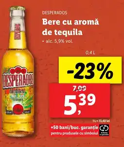 Lidl DESPERADOS Bere cu aromă de tequila Ofertă