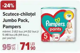 Carrefour Market Scutece-chiloţel Jumbo Pack, Pampers Ofertă