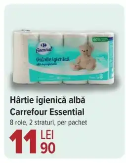Carrefour Market Hârtie igienică albă Carrefour Essential Ofertă