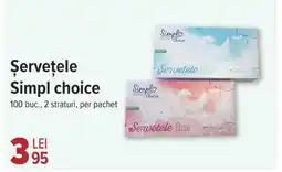 Şerveţele Simpl choice