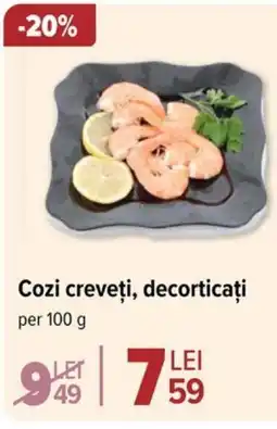 Carrefour Cozi creveţi, decorticați Ofertă