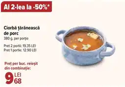 Carrefour Ciorbă ţărănească de porc Ofertă