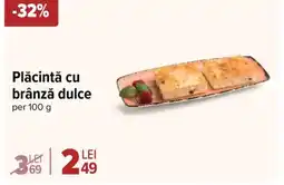 Carrefour Plăcintă cu brânză dulce Ofertă