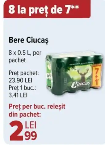 Carrefour Bere Ciucas Ofertă