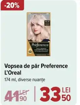Carrefour Vopsea de păr Preference L'Oreal Ofertă