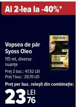 Carrefour Vopsea de păr Syoss Oleo Ofertă