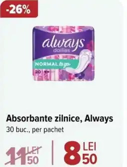 Carrefour Absorbante zilnice, Always Ofertă