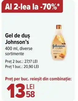 Carrefour Gel de duş Johnson's Ofertă