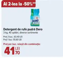Carrefour Detergent de rufe pudră Dero Ofertă