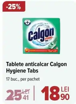 Carrefour Tablete anticalcar Calgon Hygiene Tabs Ofertă