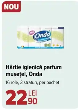 Carrefour Hârtie igienică parfum muşeţel, Onda Ofertă