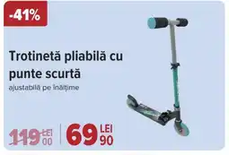 Carrefour Trotinetă pliabilă cu punte scurtă Ofertă