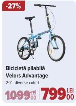 Carrefour Bicicletă pliabilă Velors Advantage Ofertă