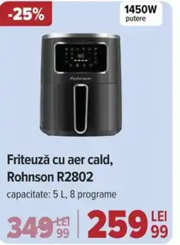 Carrefour Friteuză cu aer cald, Rohnson R2802 Ofertă