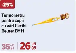 Carrefour Termometru pentru copii cu vârf flexibil Beurer BY11 Ofertă