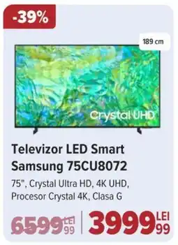 Carrefour Televizor LED Smart Samsung 75CU8072 Ofertă
