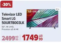 Carrefour Televizor LED Smart LG 50UR78003LK Ofertă