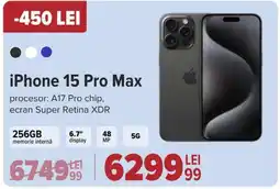 Carrefour iPhone 15 Pro Max Ofertă