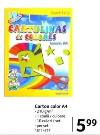 Selgros Carton color A4 Ofertă