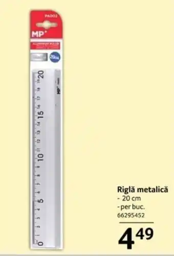 Selgros Riglă metalică Ofertă