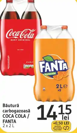 Supeco Băutură carbogazoasă COCA COLA / FANTA 2 x2L Ofertă