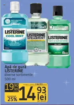 Supeco Apă de gură LISTERINE Ofertă