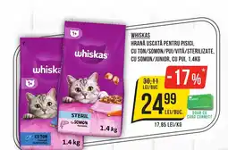 Mega Image WHISKAS HRANĂ USCATĂ PENTRU PISICI Ofertă