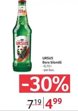 Selgros URSUS Bere blondǎ Ofertă