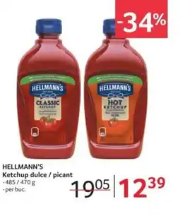 Selgros HELLMANN'S Ketchup dulce / picant Ofertă