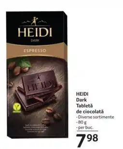 Selgros HEIDI Dark Tabletǎ de ciocolată Ofertă